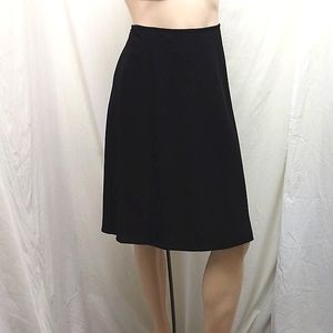 Joan & David Made in Italy Black 100% Virgin Wool Skirt, Size EU 46/US 12 NWT